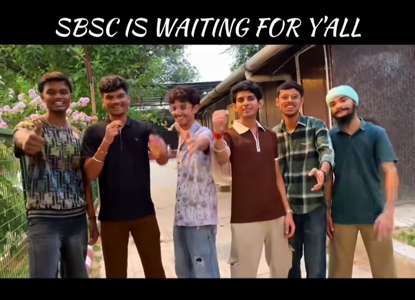 SBSC seniors welcoming freshers